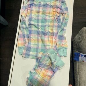 Little Sleepies Multicolor Plaid Kids Pajama Set